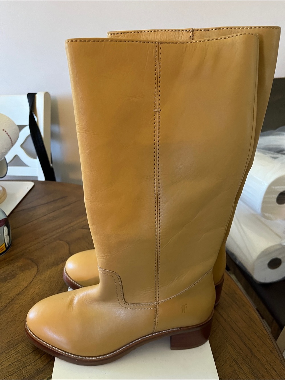 Frye  Camryn  Banana Leather Tall  Boots